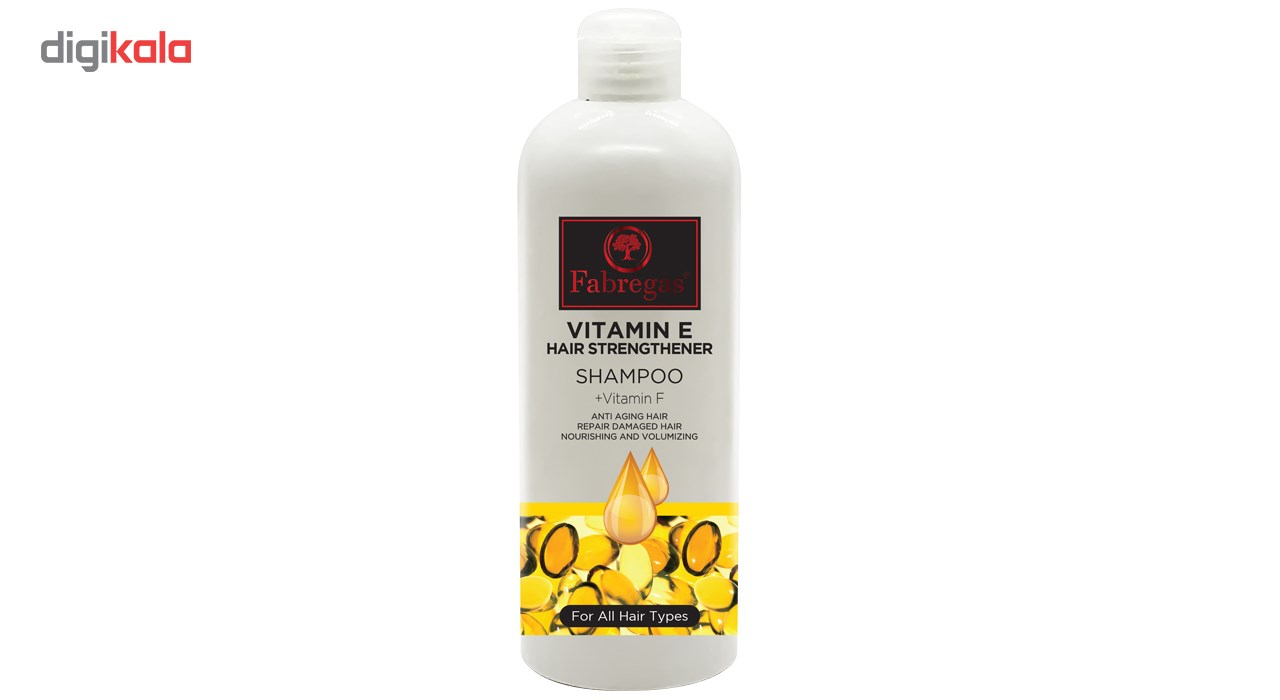 شامپو مو ترمیم کننده فابریگاس مدل Vitamin E حجم 400 میلی لیتر