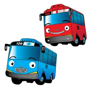 استند تولد طرح اتوبوس انیمیشن  کد 201 مجموعه 2 عددی