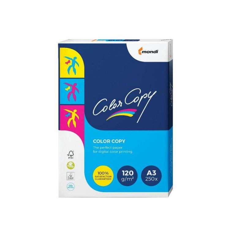کاغذ A4 کالرکپی مدل 120 بسته 250 عددی