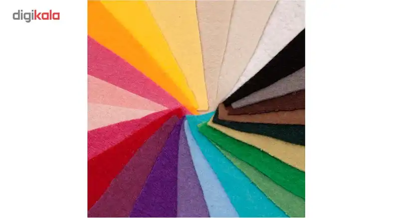 بسته ی 24 رنگی نمد ایرانی هنری ساز کد 1304