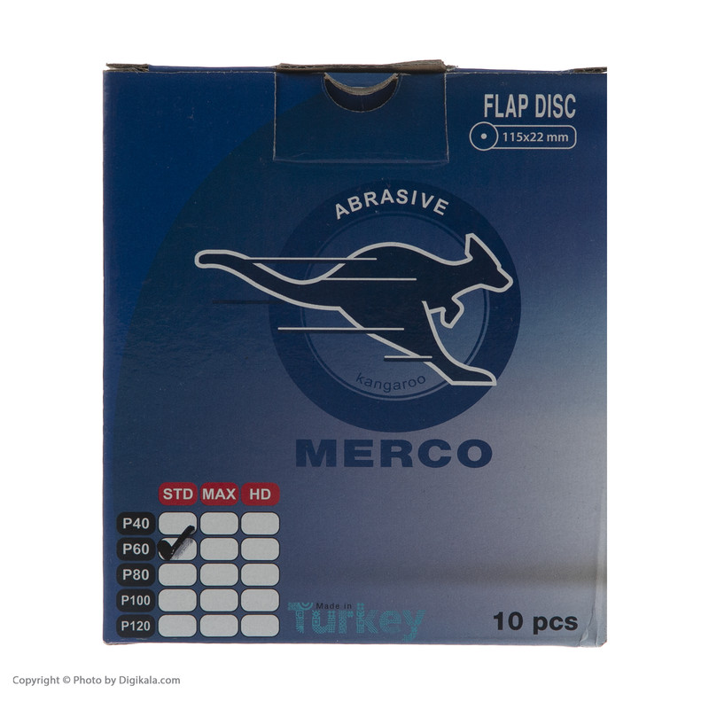 سنباده فلاپ دیسک مرکو مدل Z60 بسته 3 عددی
