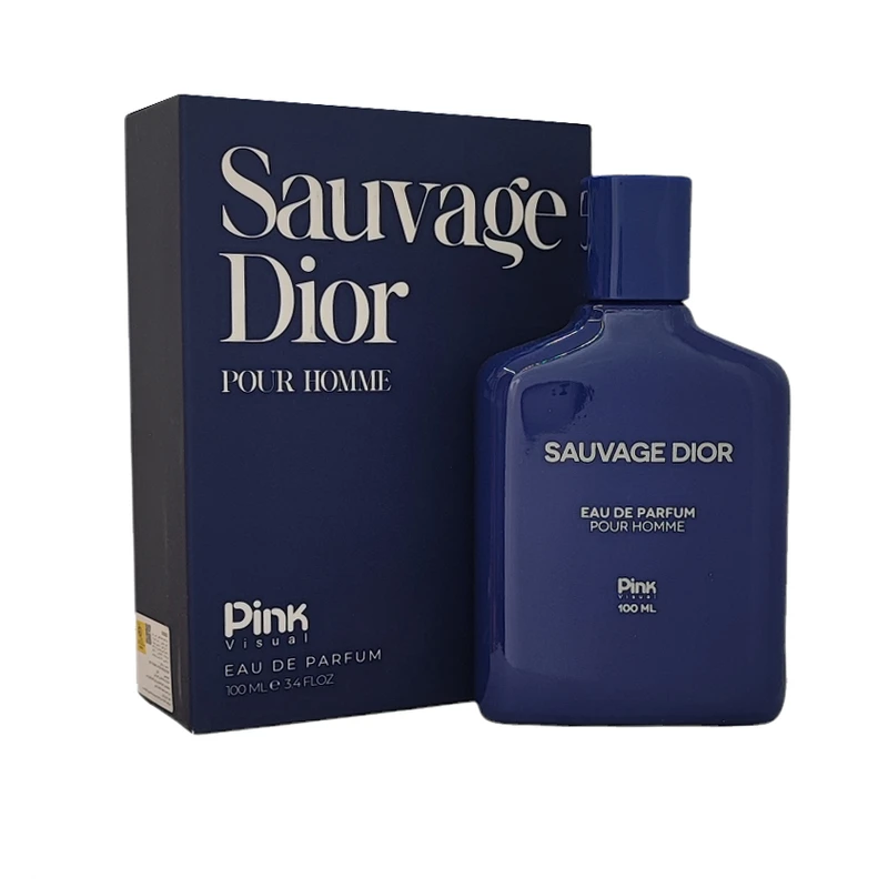 ادوپرفیوم مردانه پینک ویژوآل مدل Sauvage Dior با رایحه خنک حجم 100 میلی لیتر