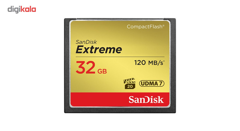 کارت حافظه CompactFlash سن دیسک مدل Extreme سرعت 120MBps ظرفیت 32 گیگابایت