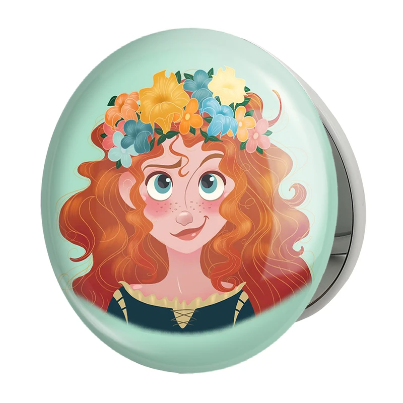 آینه جیبی خندالو طرح انیمیشن دلیر  Brave مدل تاشو کد 1683 