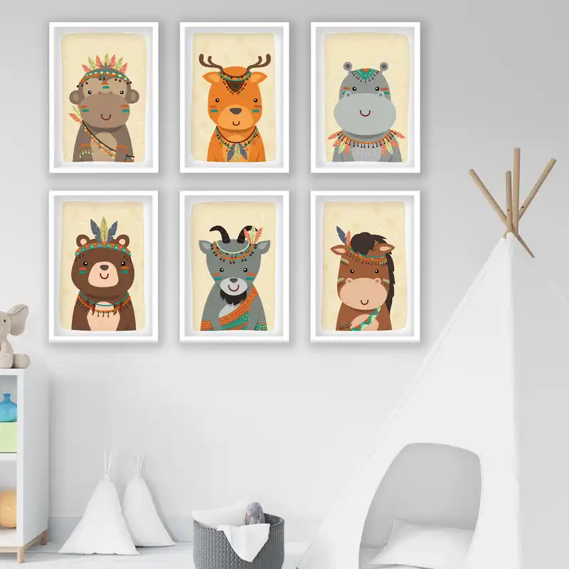 تابلو
کودک مدل حیوانات فانتزی کد LA-G6004 مجموعه 6 عددی