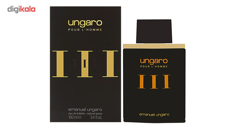 ادو تویلت مردانه امانویل اونگارو مدل Ungaro pour LHomme III حجم 100 میلی لیتر ادو تویلت مردانه امانویل اونگارو مدل Ungaro pour L'Homme III حجم 100 میلی لیتر