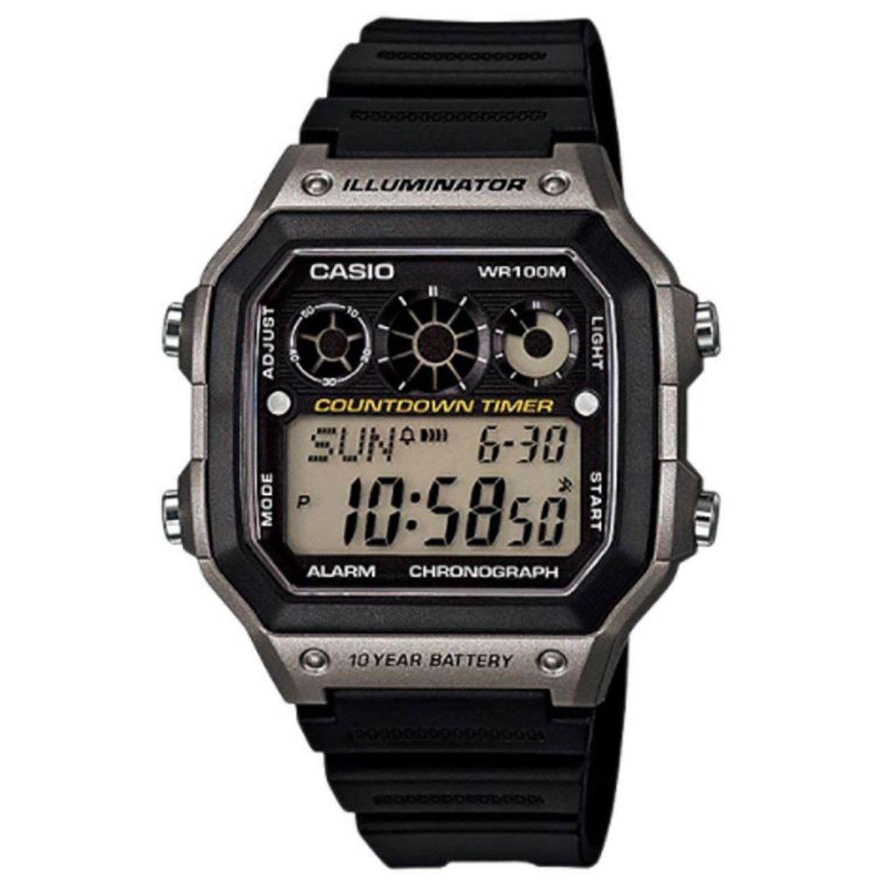 ساعت مچی دیجیتالی کاسیو مدل AE-1300WH-8AVDF -  - 1