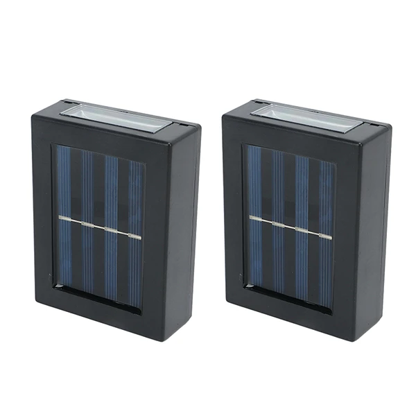 چراغ پارکی خورشیدی سولونیکس مدل  4LED-Solar-Wall Lamp مجموعه 2 عددی 