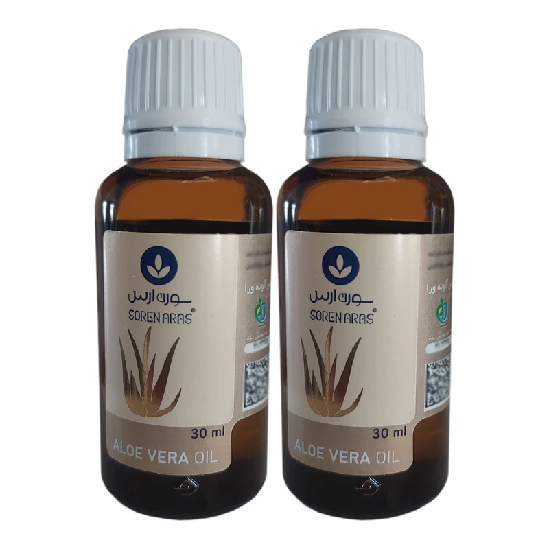 روغن بدن سورن ارس مدل آلوئه ورا مناسب برای انواع پوست حجم 30 میلی لیتر بسته 2 عددی