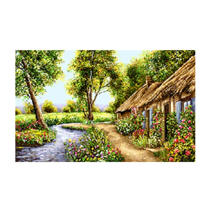 نخ و نقشه تابلوفرش طرح منظره کد 23239