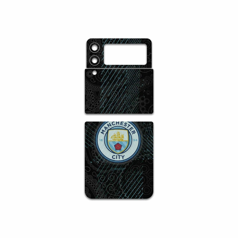 برچسب پوششی ماهوت مدل Manchester-City مناسب برای گوشی موبایل سامسونگ Galaxy Z Flip3 5G