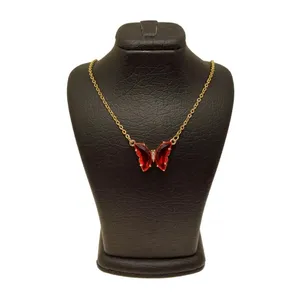 گردنبند زنانه مدل پروانه کریستالی