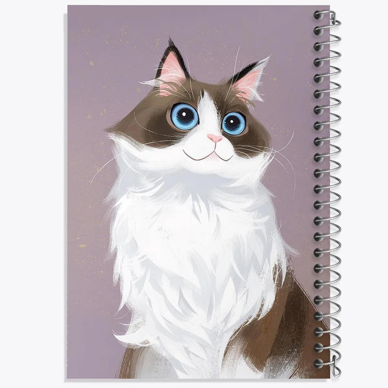 دفتر مشق 100 برگ خندالو طرح گربه کد 28227