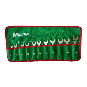 آچار یکسر تخت و یکسر رینگی مکس تاپ مدل MAX-011 مجموعه 11 عددی 