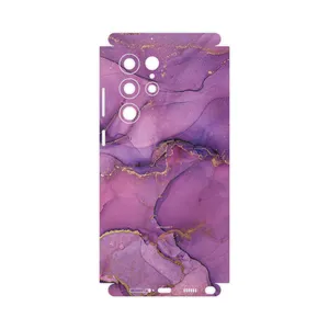 MAHOOT Purple Marble-FullSkin Cover Sticker for Samsung Galaxy S22 Ultra 5G