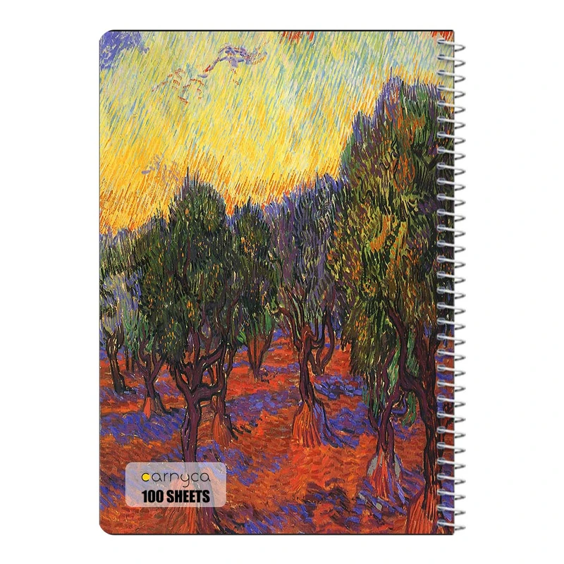 دفتر مشق 100 برگ سیمی کارنیکا طرح نقاشی های ون گوگ Van Gogh Paintings کد 28547