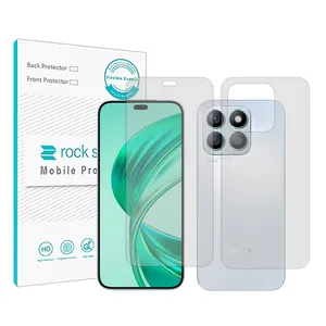 Rock space HyGEL model transparent screen protector suitable for Honor X8b mobile phone along with the phone back protector