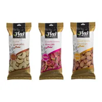 بادام هندی و مغز پسته و بادام درختی زربار طلایی - 95 گرم بسته 3 عددی