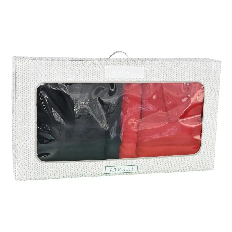 سرویس حوله پالتویی 6 تکه ازدیلک مدل Aile seti