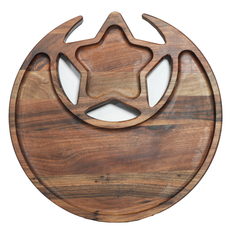 اردور خوری چوبی  مدل ماه و ستاره
