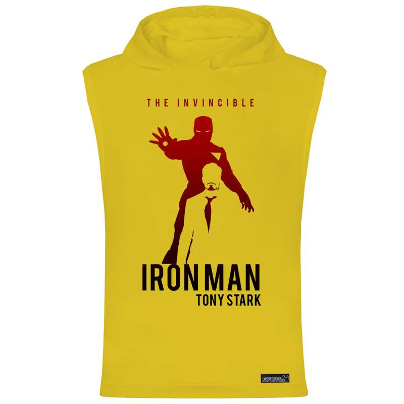 تاپ کلاه دار مردانه 27 مدل آیرون من کد WN1020