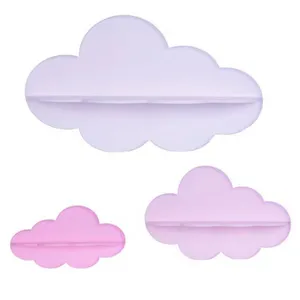  شلف دیواری اتاق کودک مدل ابر مجموعه 3 عددی