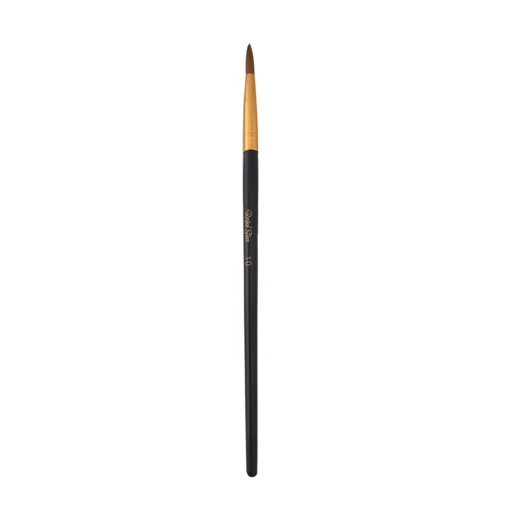 قلم موی کاشت ناخن  رویال استار مدل اشکی شماره 10