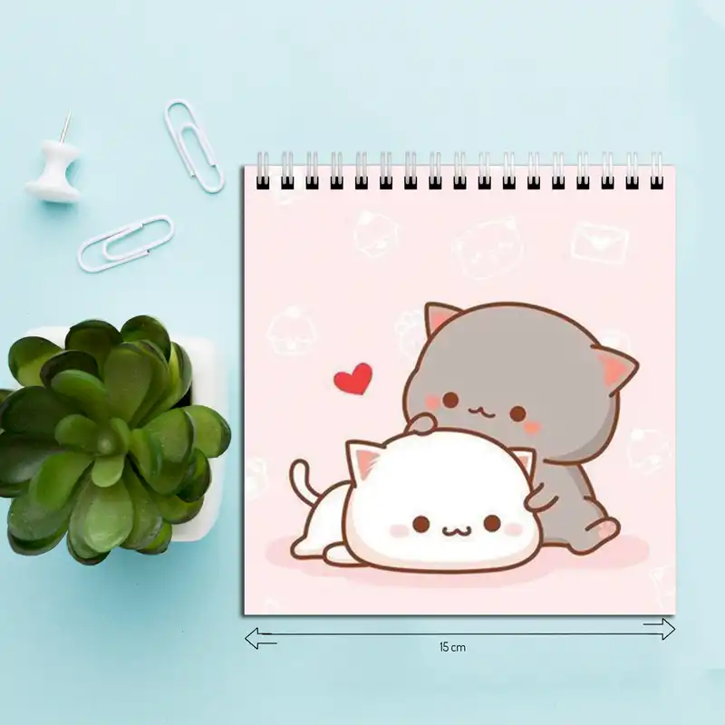 دفتر طراحی طرح بچه گربه عاشقانه کد 8287642