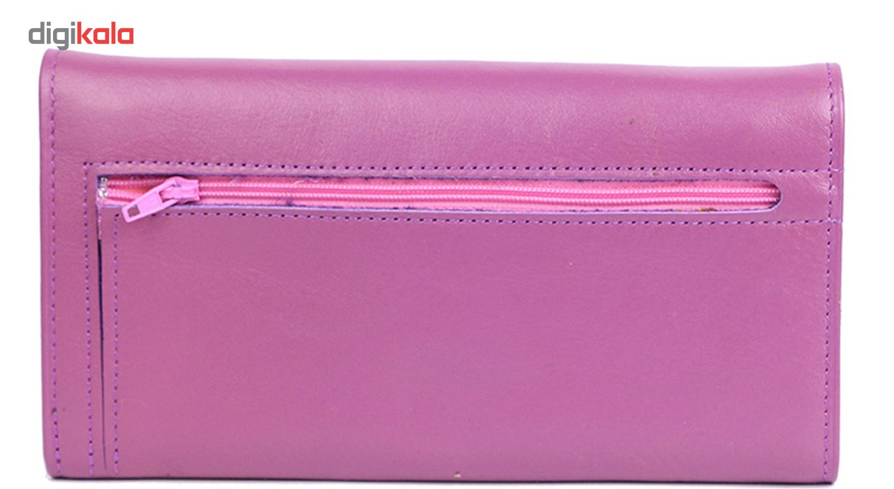 کیف پولی تمام چرم مدل زنانه