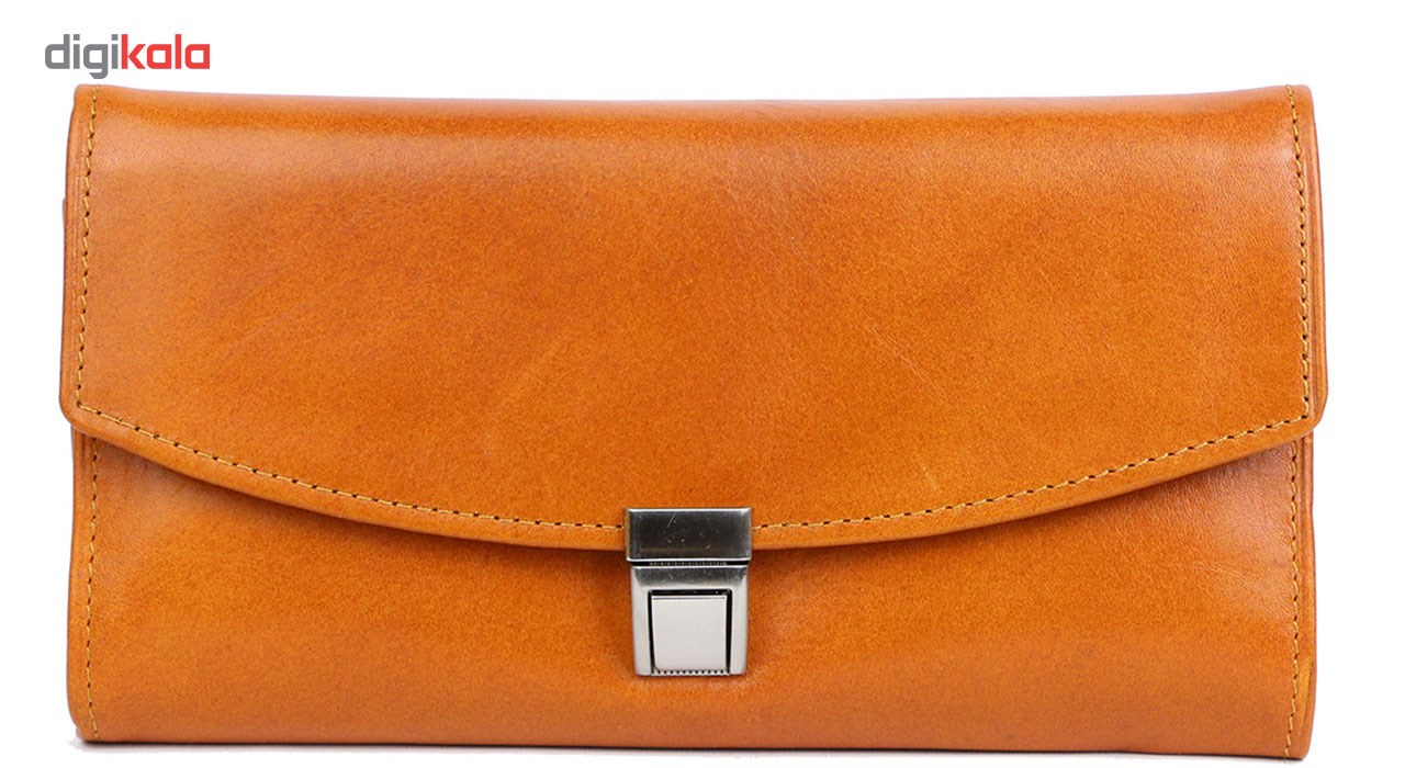 کیف پولی تمام چرم مدل زنانه
