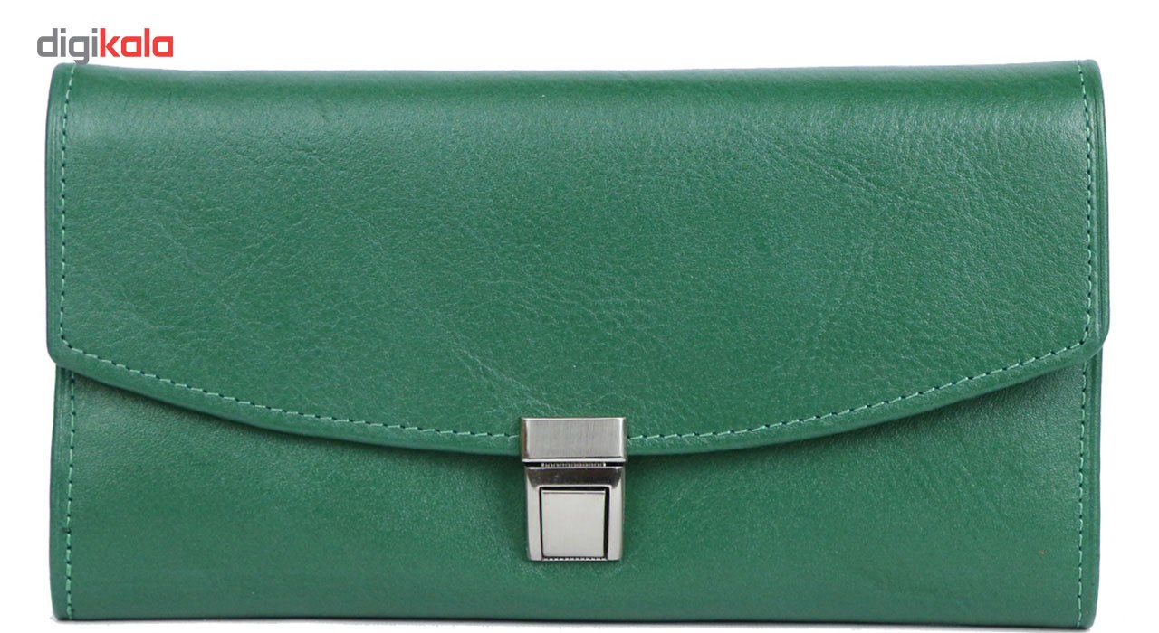 کیف پولی تمام چرم مدل زنانه