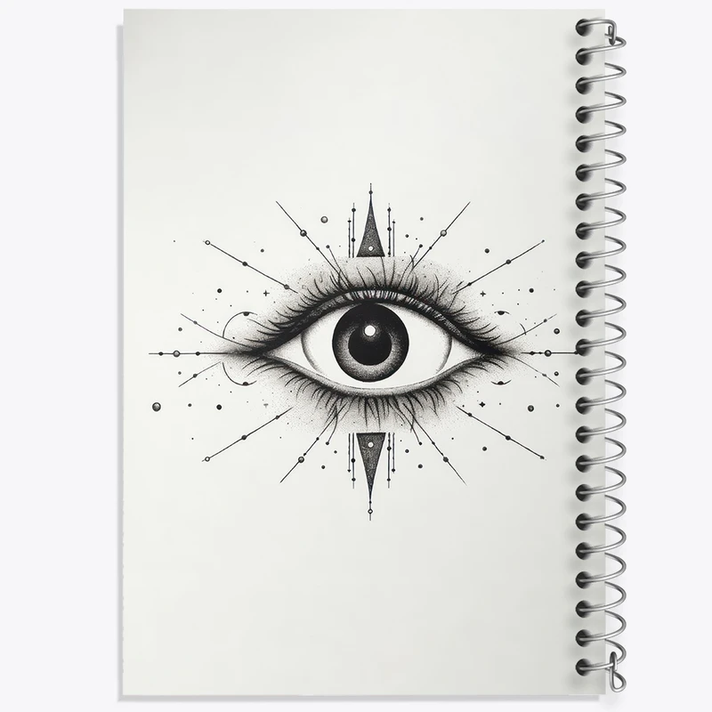 دفتر لیست خرید 50 برگ خندالو طرح چشم کد F2696