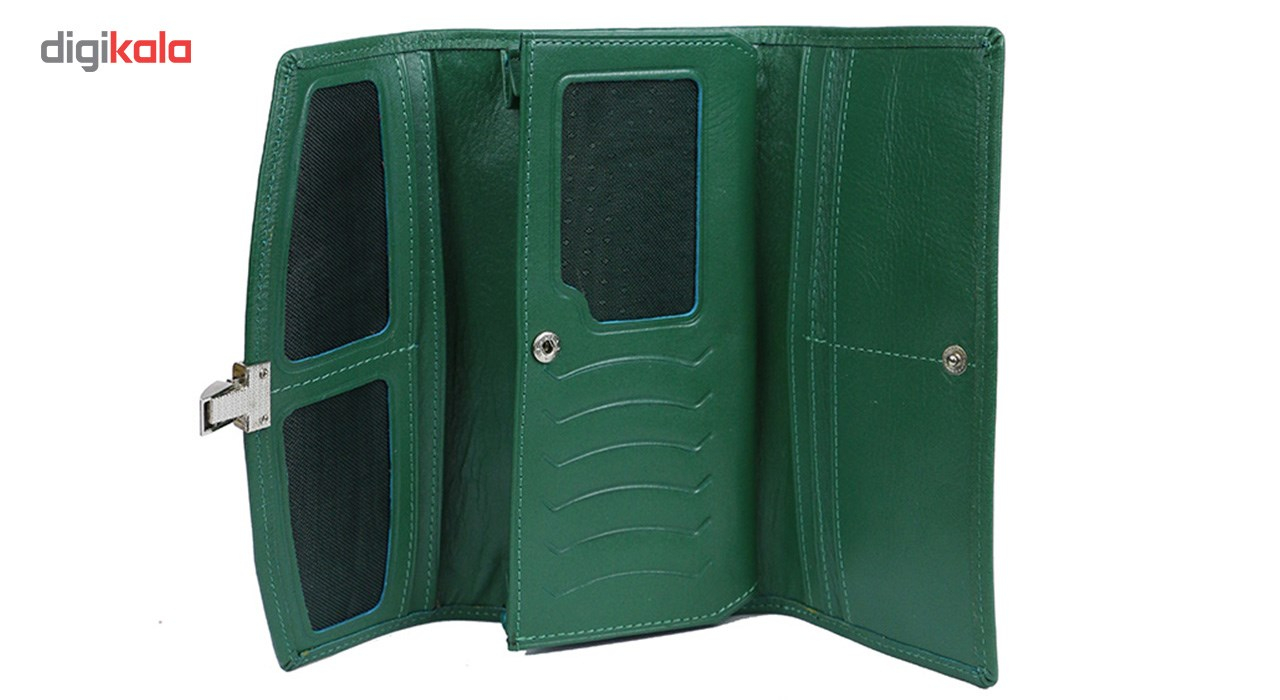 کیف پولی تمام چرم مدل زنانه