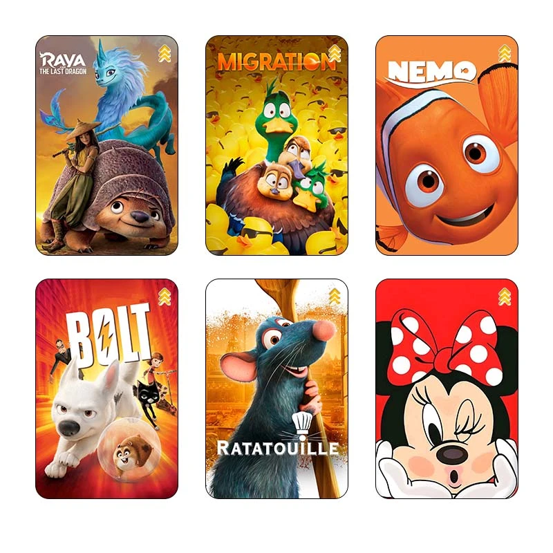 استيکر کارت کارنيکا طرح انیمیشن Animation کد 67388 مجموعه 6 عددی