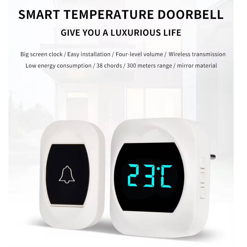 زنگ بی سیم آیبونت مدل 2R195-WW به همراه دو عدد شستی