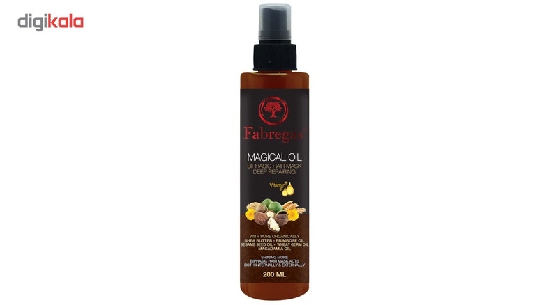 ماسک مو دو فاز فابریگاس مدل Magical Oil حجم 200 میلی لیتر