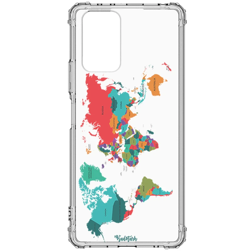 کاور طرح Map مناسب برای گوشی موبایل شیائومی redmi Note 10s