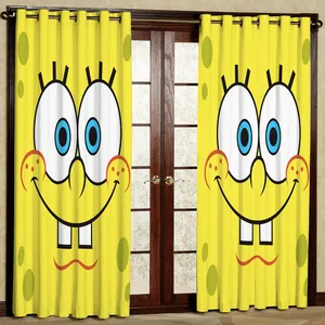 پرده مدل باب اسفنجی هازان پانچی کد 2007 سایز 140x200 سانتی متر