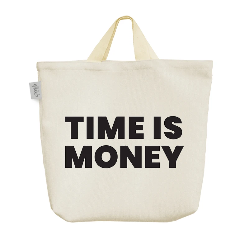 ساک خرید خندالو مدل Time Is Money کد 6452