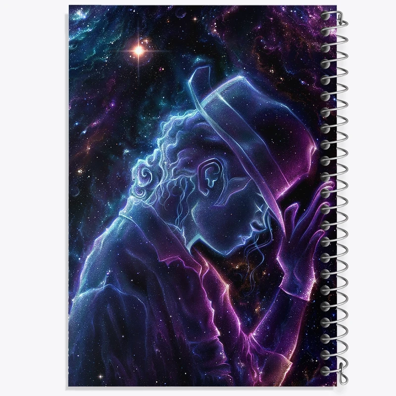 دفتر شطرنجی 50 برگ خندالو مدل مایکل جکسون (Michael Jackson) کد F1168