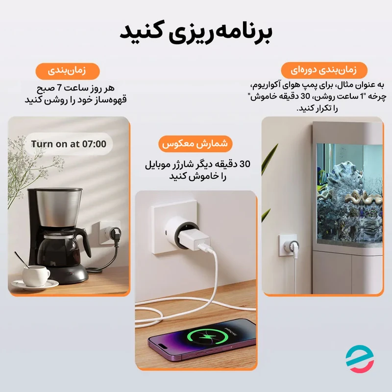 عکس شماره 11 : پریز برق هوشمند سونوف مدل s60tpf