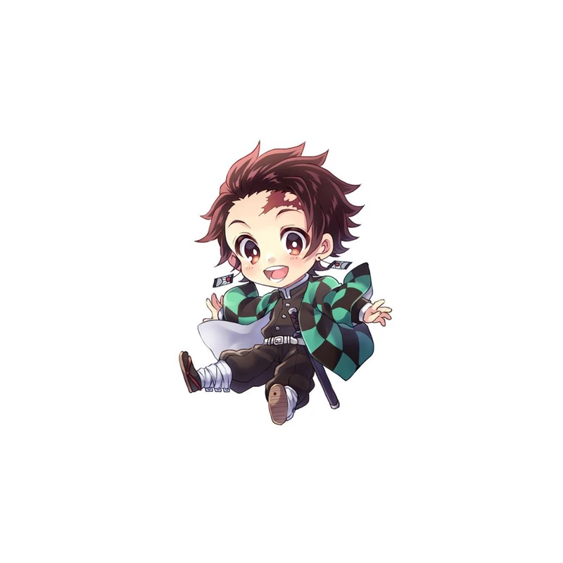 استیکر لپ تاپ و موبایل مدل انیمه طرح شیطان کش کامادو تانجیرو demon slayer kamado tanjiro کد 267