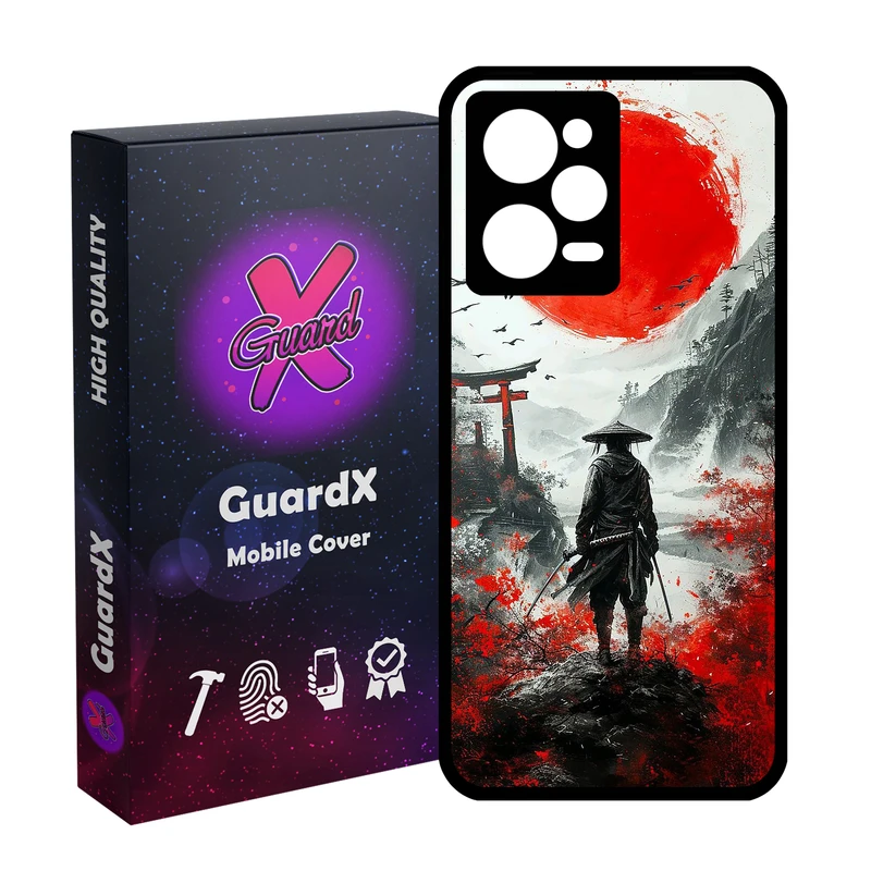 کاور گارد ایکس طرح سامورایی مدل Glass10807 مناسب برای گوشی موبایل شیائومی Redmi Note 12 Pro 5G/Poco X5 Pro 5G/Note 12 Pro Speed