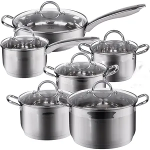 سرویس 12 پارچه قابلمه استیل ویکالینا مدل1826-VL8512