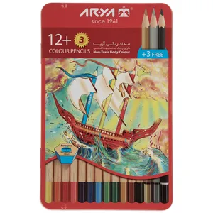 Arya 3021 12+3 Color Pencil