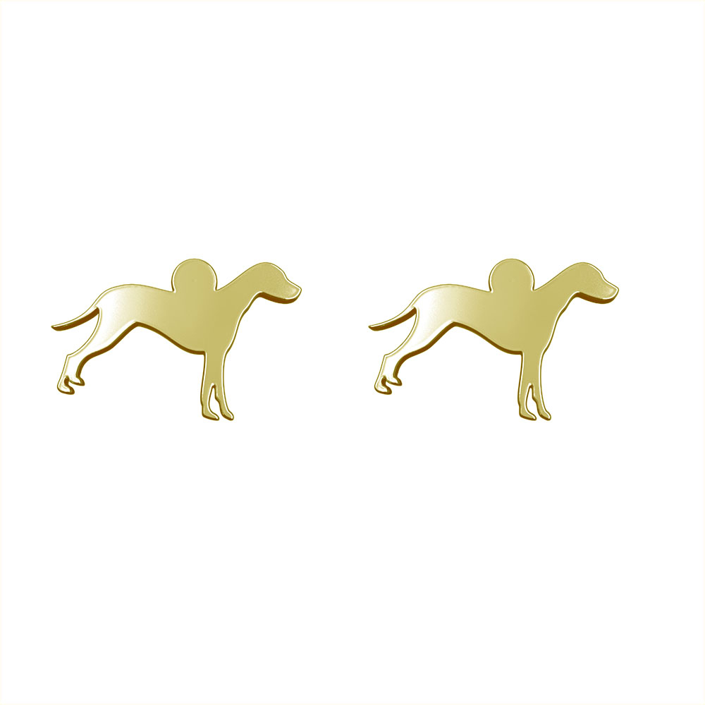 گوشواره طلا 18 عیار زنانه مدوپد مدل سگ کد GA1-16427