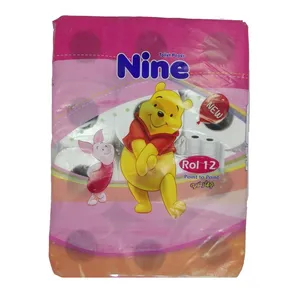 دستمال کاغذی ناین مدل toilet paper بسته 12 عددی