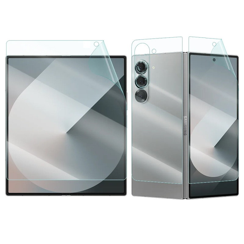 محافظ صفحه نمایش بادیگارد مدل Hydrogel مناسب برای گوشی موبایل سامسونگ Galaxy Z Fold 8 Ultra به همراه محافظ پشت گوشی 