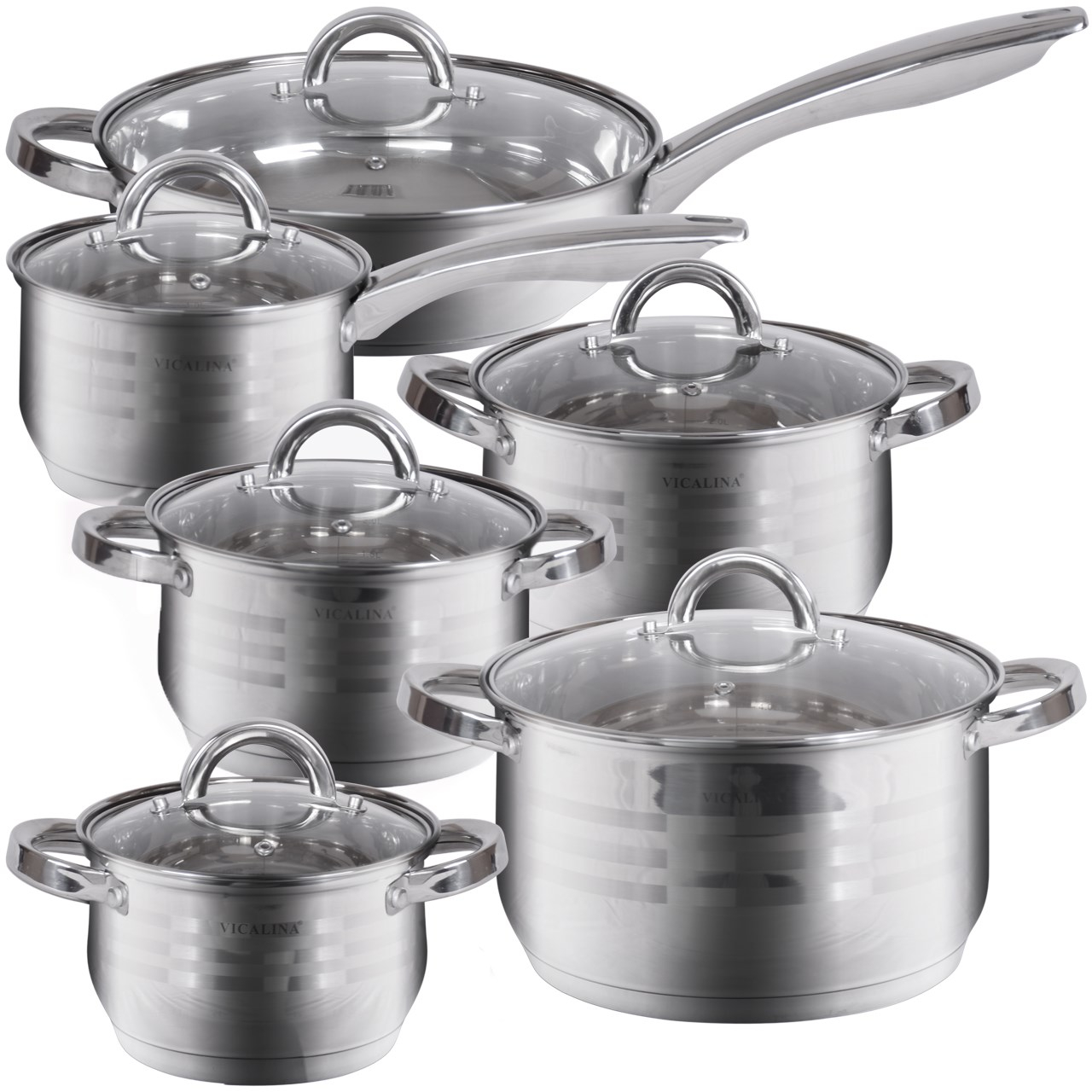 سرویس 12 پارچه قابلمه ویکالینا مدل 1862-VL8312