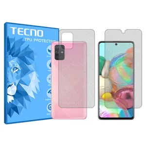 Matte tecno screen protector, HyMTT model, suitable for Samsung Galaxy A71 mobile phone, along with the phone back protector
